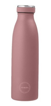 Aya&ida Drinking Bottle Drikkeflaske Med Lokk 500 Ml Ash Rose