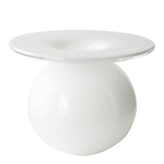 Magnor Boblen vase 12 cm hvit