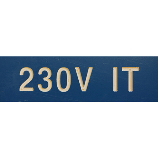 Cenika Merkeskilt 230v It 25x80mm Blå