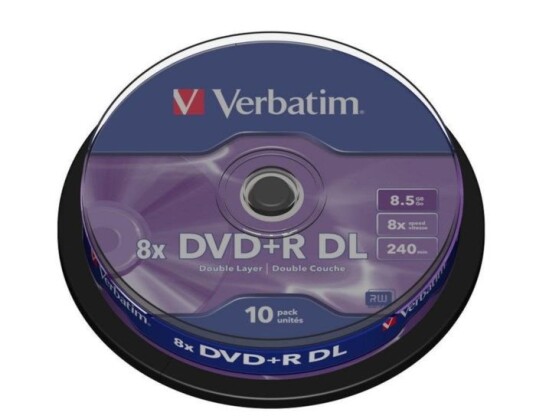 Verbatim DVD+R DL på spindel 10-pk. Verbatim DVD+R DL på spindel 10-pk.