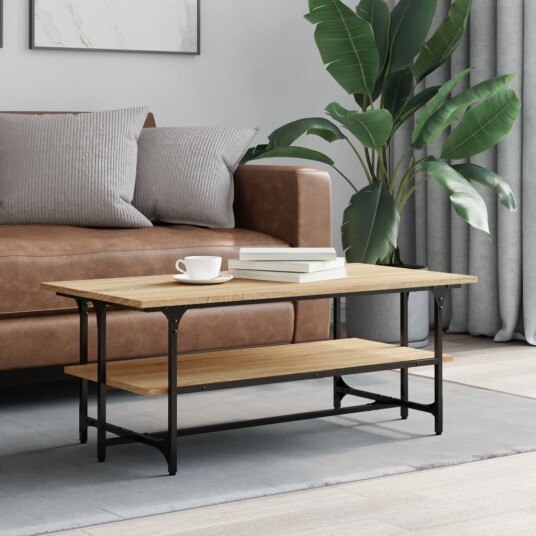 Salongbord Sonoma eik 100x50x40 cm konstruert tre 8721012124813