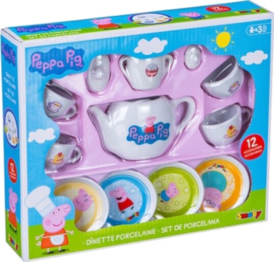 Peppa Gris Tesett i porselen 12 deler