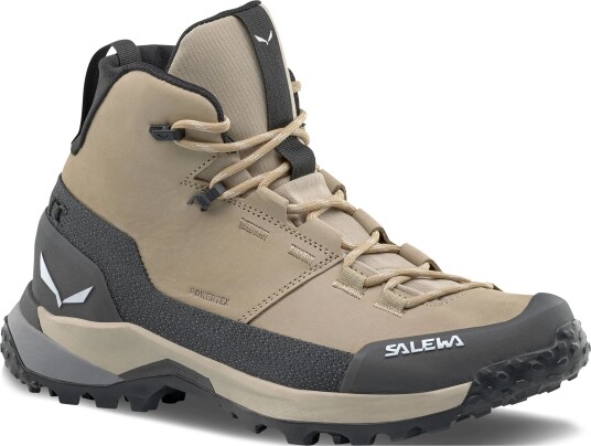 Salewa Puez Leather Mid Powertex W"s quicksand/onyx UK 5,5
