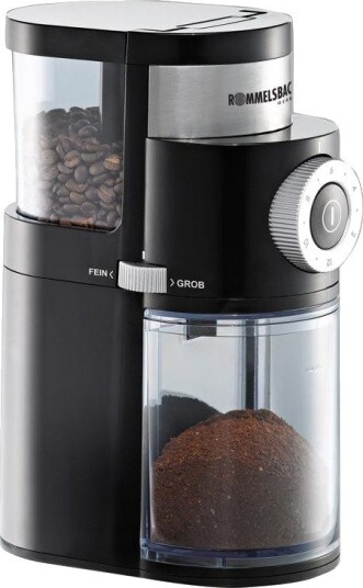 Rommelsbacher EKM 200 Kaffekvern - 110W, justerbar malingsgrad, 250g bønnebeholder