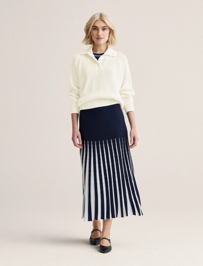 Newhouse Charlie Knitted Skirt - Navy - L Newhouse Charlie Knitted Skirt - Navy - L