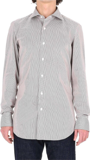 Finamore Herre Skjorter Brun 2XL, Finamore Herre Skjorter Brun 2XL,
