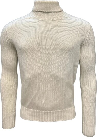 Gran Sasso, Herre, Strikkevarer, Beige, L,