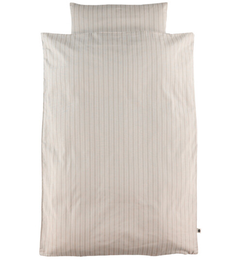 Pine Cone Beige Stripe Dobbel Stripe Sengetøy 100x140 cm