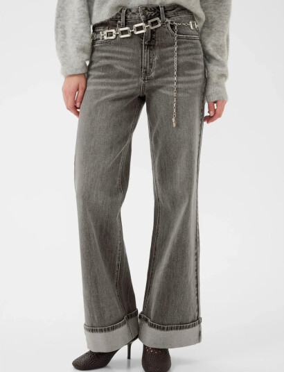 Gestuz Gzsara Hw Wide Jeans Noos Grey 25 x 32 Gestuz Gzsara Hw Wide Jeans Noos Grey 25 x 32