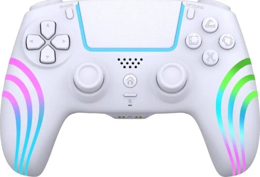 Deep Explorer Trådløs Kontroller PS4/PS3/PC Hvit