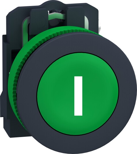 Schneider Electric Trykknapp XB5FA3311 Grønn/Hvit