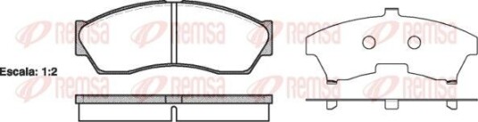 Bremseklosser REMSA 1253.00 Bremseklosser REMSA 1253.00