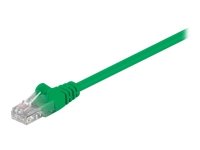 MicroConnect - Nettverkskabel - RJ-45 (hann) til RJ-45 (hann) - 25 cm - UTP - CAT 5e - grønn