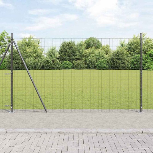  Gjerde med innlegg. Grå 1.6 x 10 m Stål