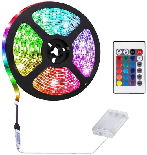 Inf Slynge med 60 lysdioder 2 meter RGB IP65 vanntett & fjernkontroll Inf Slynge med 60 lysdioder 2 meter RGB IP65 vanntett & fjernkontroll