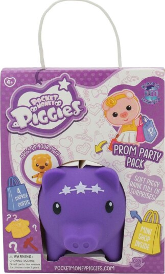 Boti Pocket Money Piggies Prom Party Sparebøsse og Lekesett Fra 4 år