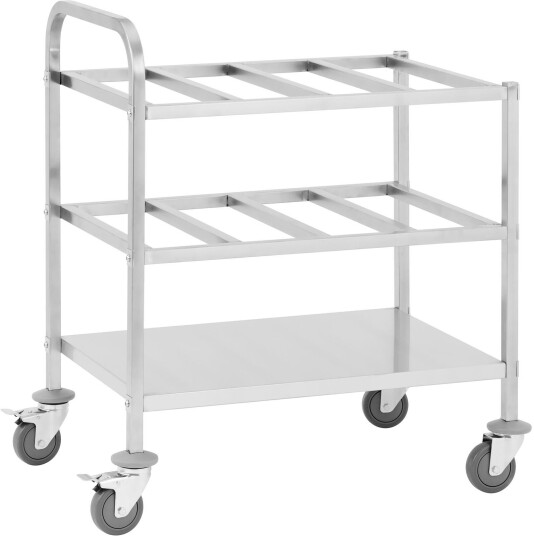 Transportvogn rustfritt stål for 24 x GN 1/6 450 kg Royal Catering RCPT 94 12GN1/6