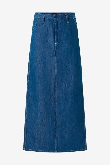 Lee Maxi skjørt Flap Pocket Blå Lee Maxi skjørt Flap Pocket Blå