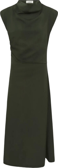 Soaked Sleirlys Long Dress Khaki green L
