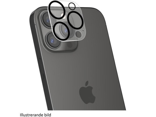 Celly Linsebeskytter for iPhone 16 Pro/16 Pro Max - Svart Celly Linsebeskytter for iPhone 16 Pro/16 Pro Max - Svart