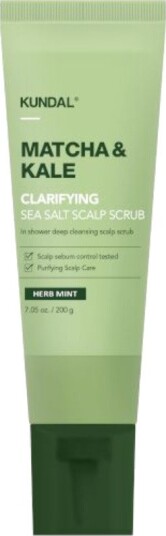 Kundal Matcha & Kale Clarifying Sea Salt Scalp Scrub - Herb Mint Kundal Matcha & Kale Clarifying Sea Salt Scalp Scrub - Herb Mint