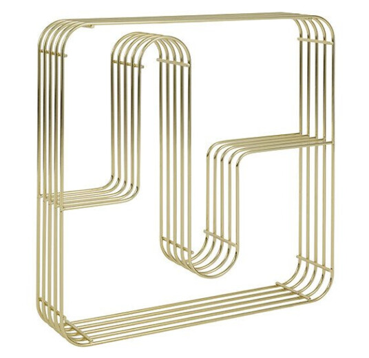 AYTM Curva Display Hylle Square Guld Lampemesteren