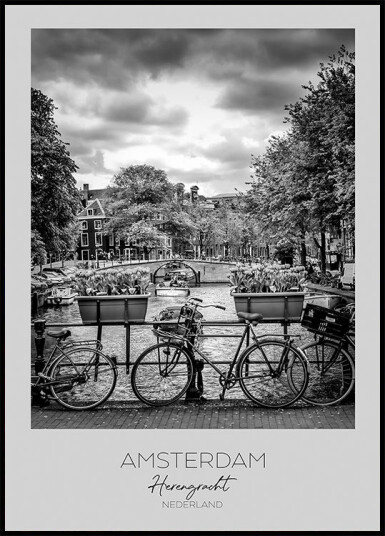 In focus: AMSTERDAM Herengracht Plakat Plakat / 70x100cm