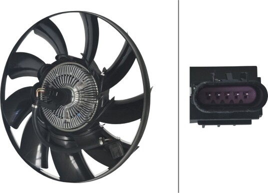 HELLA 8MV 366 438-331 Kjølevifte