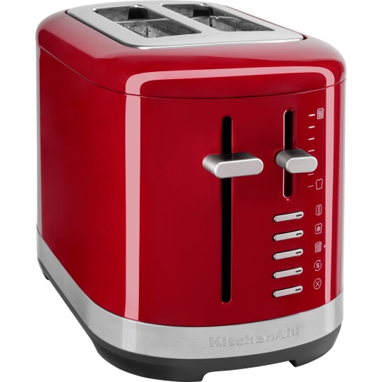 KitchenAid 2-skivers Brødrister Empire Red 980W med Metallkropp