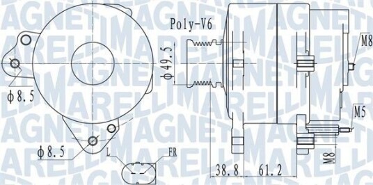 Dynamo MAGNETI MARELLI 063732137010