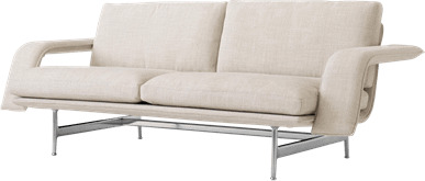 Meantime AV30 2 Seters Sofa Polert Aluminium/Ecriture 0210 Meantime AV30 2 Seters Sofa Polert Aluminium/Ecriture 0210