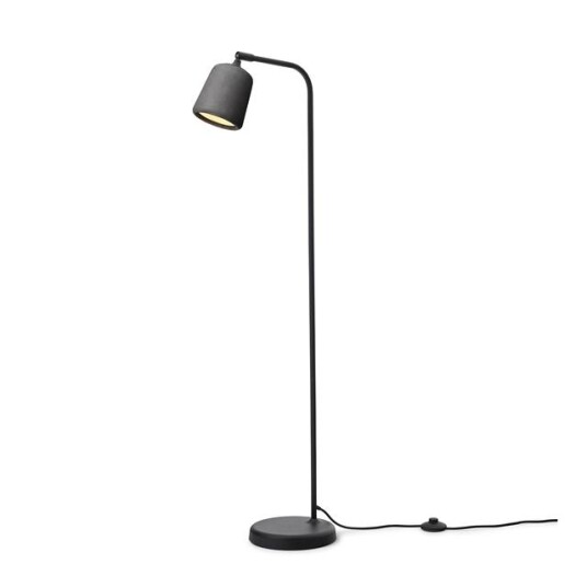 New Works Material Gulvlampe Grå Sement