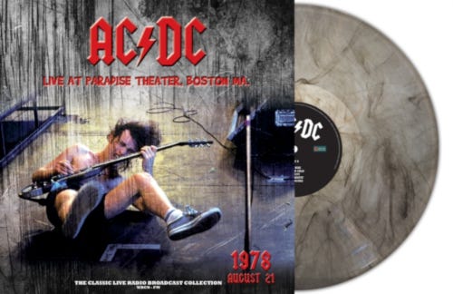 AC/DC Live At Paradise Theater Boston 21th Aug 1978 LP/Vinyl AC/DC Live At Paradise Theater Boston 21th Aug 1978 LP/Vinyl