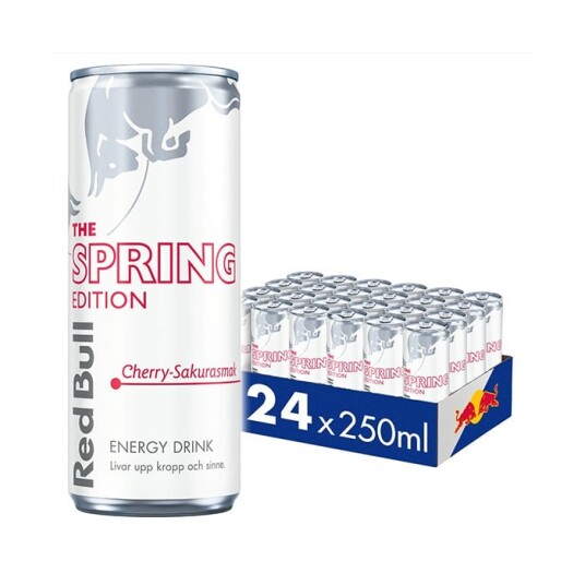 24 x Red Bull Energidryck 250 ml Spring Edition 2026 Cherry Sakura 24 x Red Bull Energidryck 250 ml Spring Edition 2026 Cherry Sakura