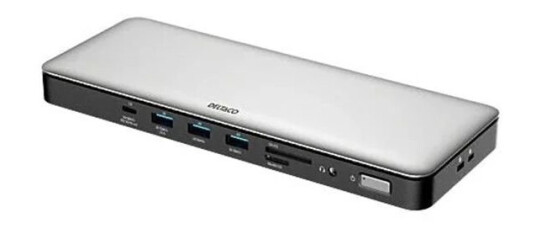 Deltaco USB-C dock triple 2x HDMI/DP USB-C/USB-A/RJ45/S Deltaco USB-C dock triple 2x HDMI/DP USB-C/USB-A/RJ45/S