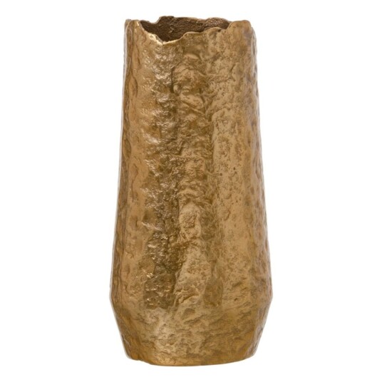 Bigbuy Home Vase Gyllen Aluminium 18 X 18 X 36 Cm