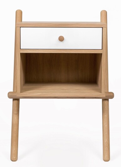 Woodman - Wiru Sengebord m. skuffe - Natur/Hvit Unoliving