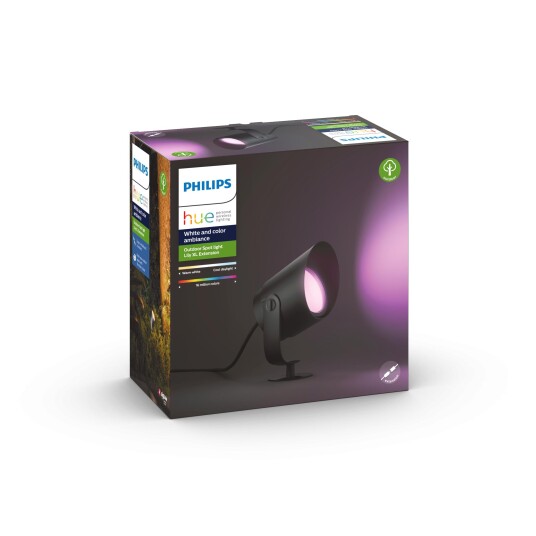Philips Hue WCA Lily XL Hagebelysning 1x15W Sort - 60248