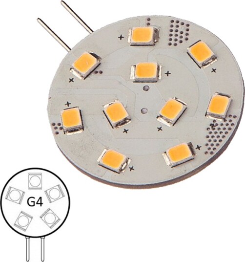 LED pære G4 2700K/varmhvit dimbar 230lm/30W bakpin 15 2,3 W 33 mm LED pære G4 2700K/varmhvit dimbar 230lm/30W bakpin 15 2,3 W 33 mm