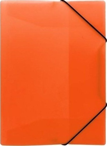 Biurfol Mappe Med Strikk A4 Pp Neon Oransje