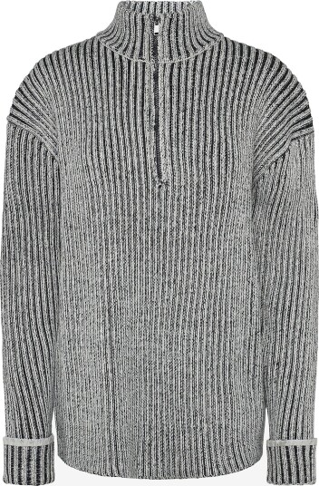 Rains Sapa Knit Half Zip White XS Rains Sapa Knit Half Zip White XS