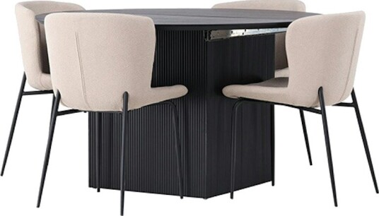 Spisegruppe Venture Home Matilda med 4 Modesto Stoler
