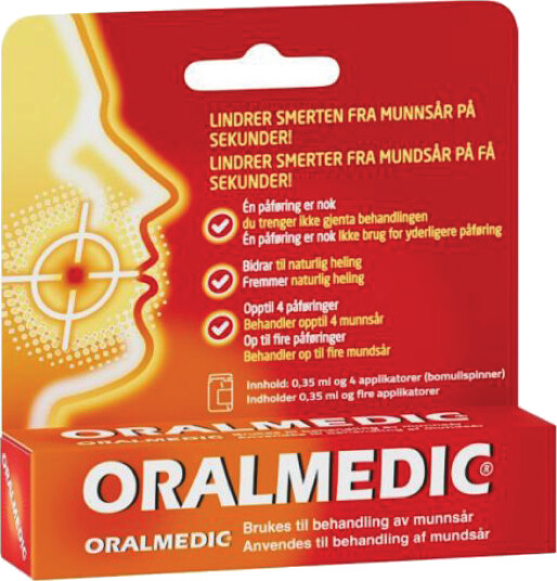 Oralmedic Behandling av munnskold 0,35 ml