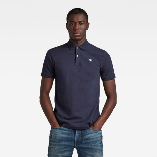 G-Star RAW Dunda Slim Polo - Dark blue - Men S Dark blue male G-Star RAW Dunda Slim Polo - Dark blue - Men S Dark blue male