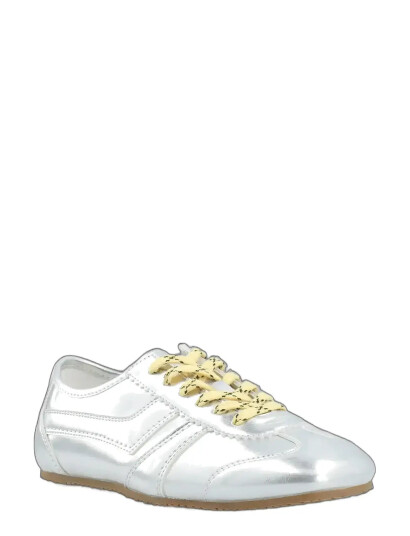 Bianco Biafrede Sneaker Faux Leather - Silver - 40 Bianco Biafrede Sneaker Faux Leather - Silver - 40