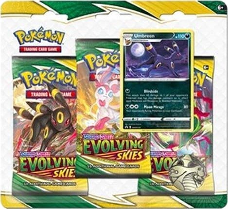 Pokemon Evolving Skies: Umbreon 3-Pack Blister