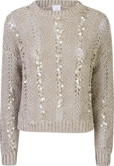 Eleventy Dame Strikkevarer Beige XS,