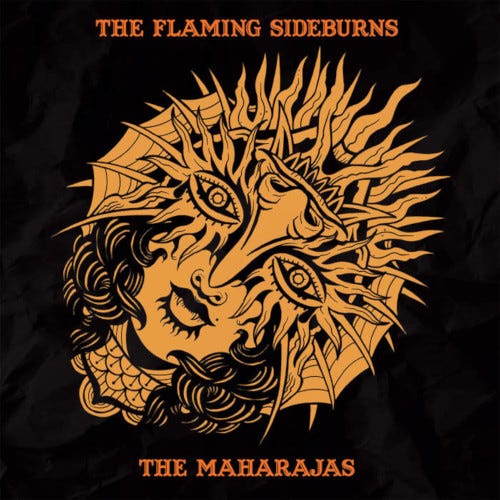 The Flaming Sideburns, The Maharajas Split LP/Vinyl