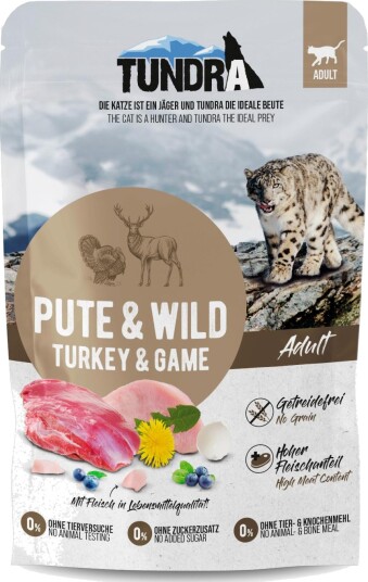 Tundra Pouch Våtfôr Kalkun & Vilt 85g Tundra Pouch Våtfôr Kalkun & Vilt 85g