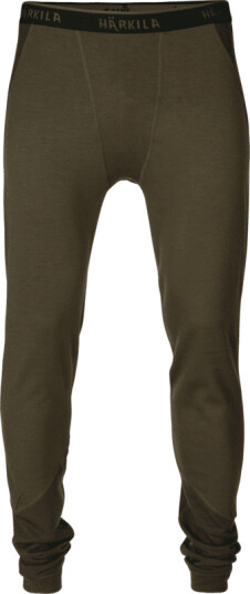 Härkila Men's Base Warm Baselayer Pant L , Willow Green/Shadow Brown